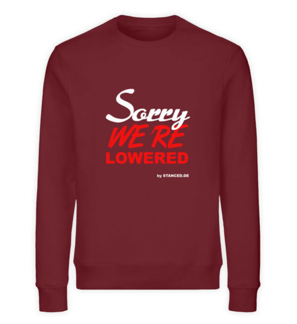 SORRY we´re lowered - Unisex Organic Sweatshirt-6883